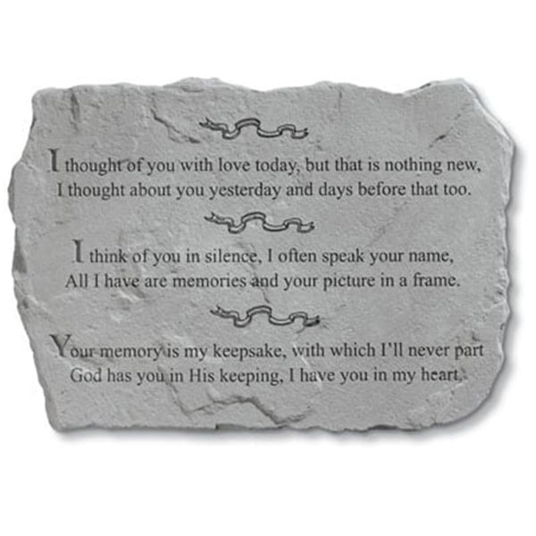 Kay Berry - Inc. I Thought Of You With Love Today - Memorial - 18 Inches x 13 Inches KA313590 - main
